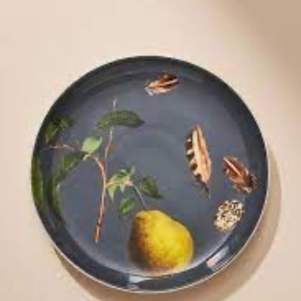 NWT Anthropologie Fungi Nature Studies Dessert Plate